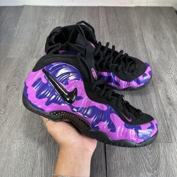 nike air foamposite pro purple camo